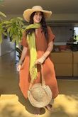 Made in Italy Paulo Pillow Cotton Shirt Dress Ginger /15 =